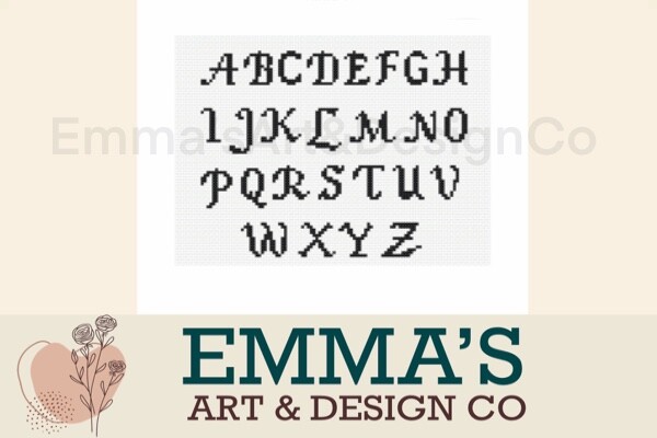 Cross Stitch Alphabet Pattern