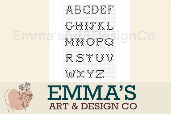 Cross Stitch Alphabet Pattern