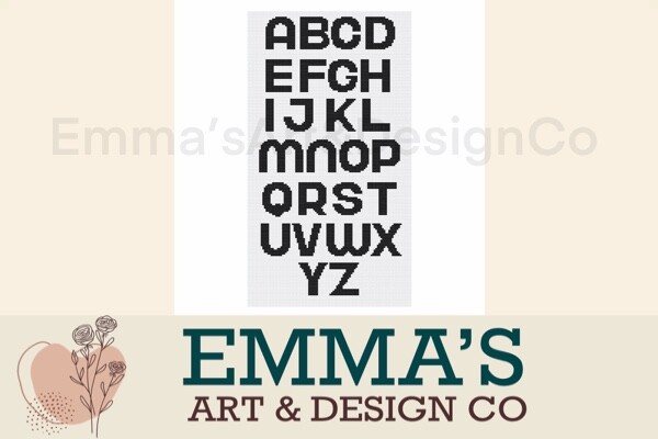 Cross Stitch Alphabet Pattern