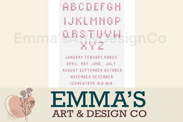 Cross Stitch Alphabet Pattern