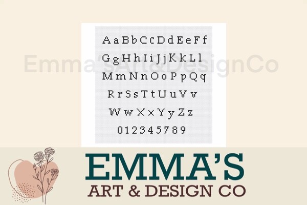Cross Stitch Alphabet Pattern
