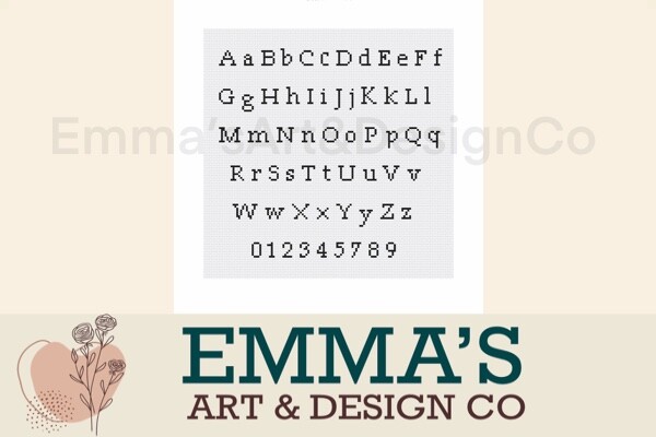 Cross Stitch Alphabet Pattern