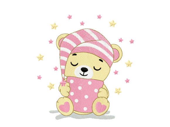 Cute Sleeping Teddy Bear