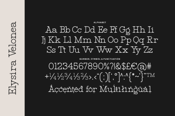 Elysira Velonea Font PNG with transparent background - Preview 3
