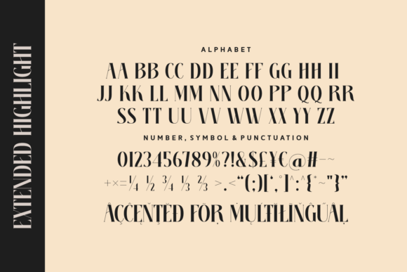 Extended Highlight Font - Preview 3