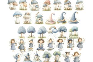 Fairy Tale Watercolor Clipart Graphic by Cozy Watercolor Studio ...