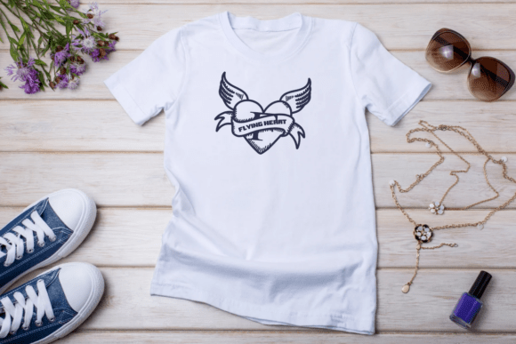 Flying Heart Tattoo Font - Preview 4