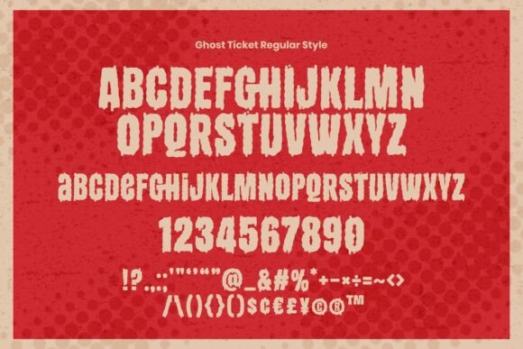 Ghostticket Regular Font - Preview 2