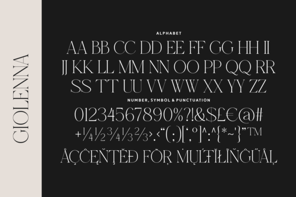 Giolenna Font PNG with transparent background - Preview 3