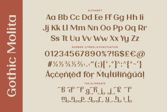 Gothic Molita Font - Preview 3