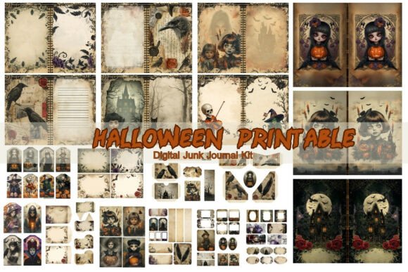 Halloween Junk Journal Kit – Digital