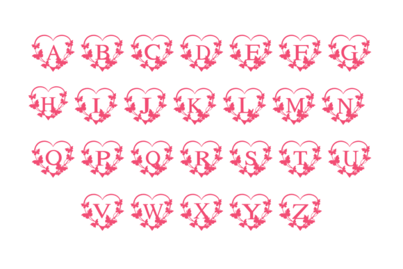 Heart Butterfly Font - Preview 1