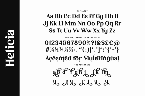 Helicia Font - Preview 4