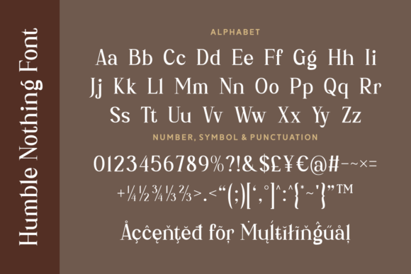 Humble Nothing Font PNG with transparent background - Preview 4