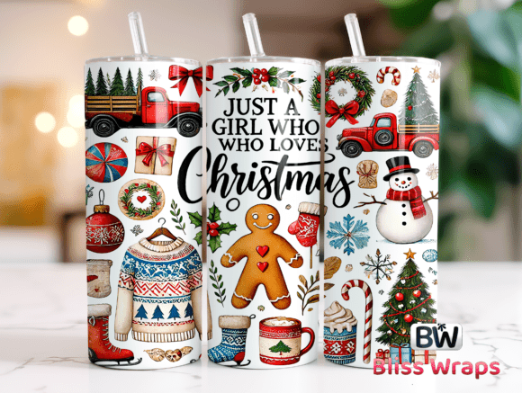 Just a Girl Who Loves Christmas Tumbler