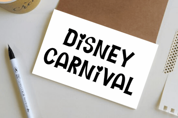 Little Disney Font PNG with transparent background - Preview 4