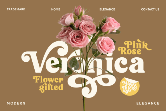 Magic Thicke Font PNG with transparent background - Preview 1
