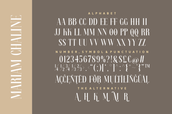 Mariam Chaline Font PNG with transparent background - Preview 5