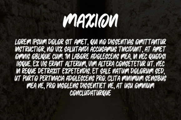 Maxion Font PNG with transparent background - Preview 2
