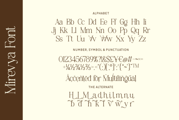 Mirevya Font PNG with transparent background - Preview 3