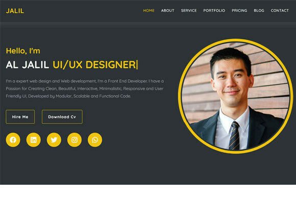 Modern CV/Resume Website Template