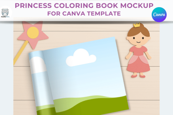 8.5 X 11 Inch Coloring Book Pages Mockup Graphic by Rami's design ...