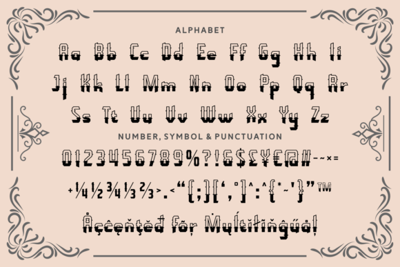 Refill Tattoo Font PNG with transparent background - Preview 3