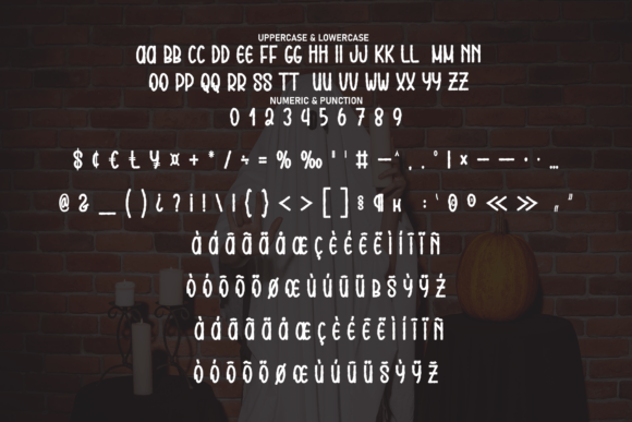 Sinister Halloween Font PNG with transparent background - Preview 6