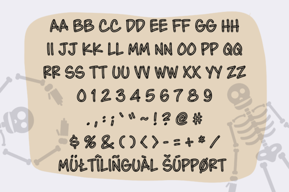 Skellypop Font PNG with transparent background - Preview 2