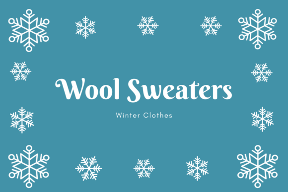 Snowflake Doodle Font PNG with transparent background - Preview 4