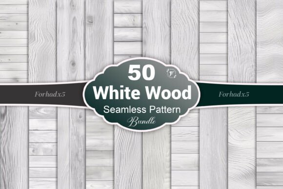 White Wood Seamless Pattern