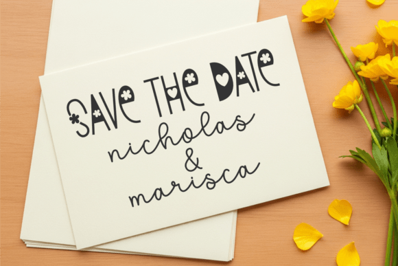 Buttercup Flower Font - Preview 2