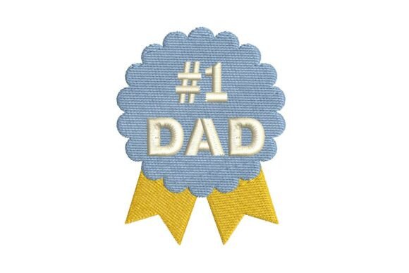 1 Dad Badge