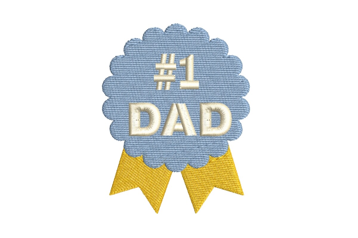 1 Dad Badge