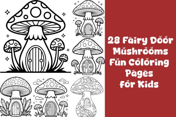 28 Fairy Door Mushroom Coloring Pages