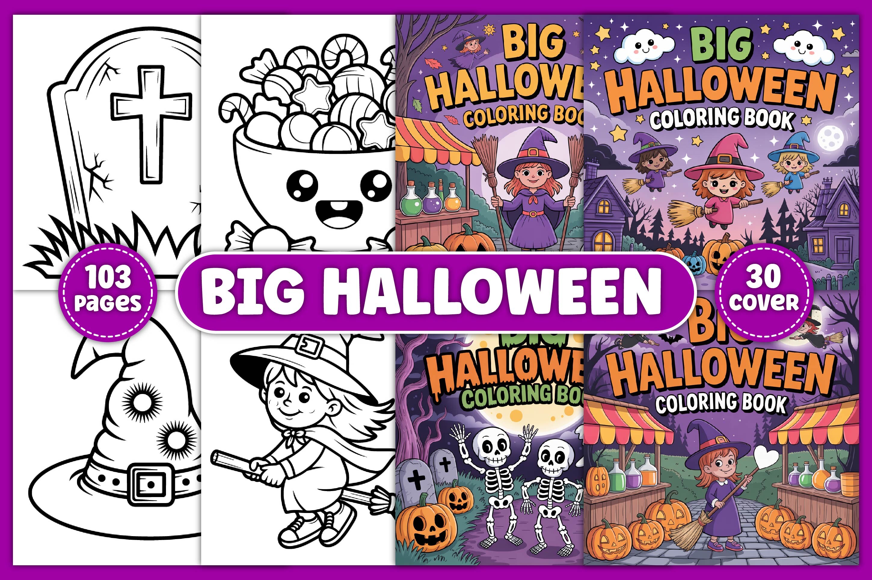 Big Halloween Coloring Book