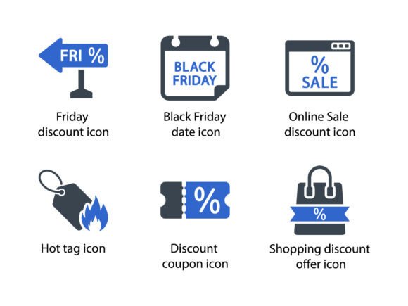Black Friday Icon Set 6