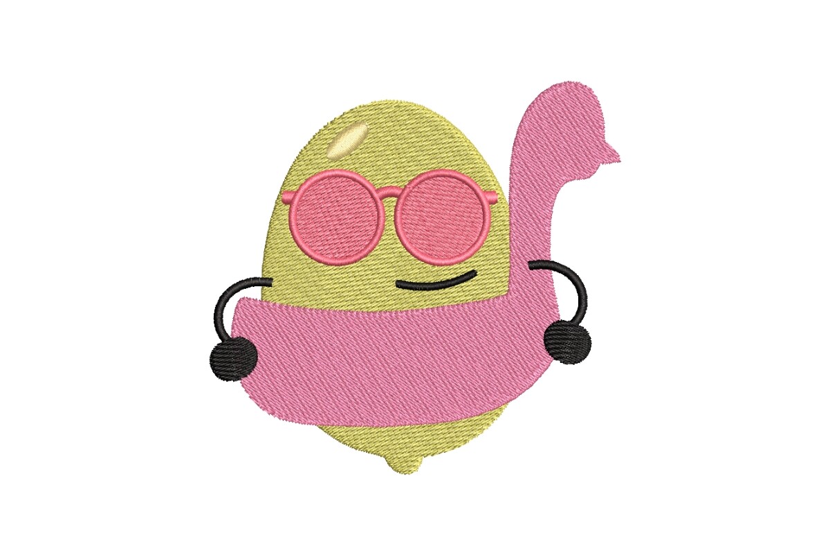 Cool Lime Character in Flamingo Pool Float