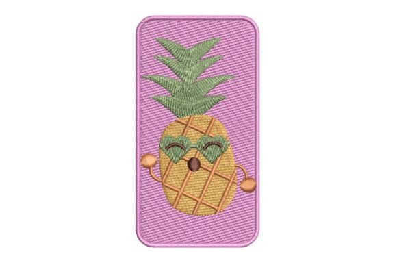 Cool Pineapple on a Pink Pool Float