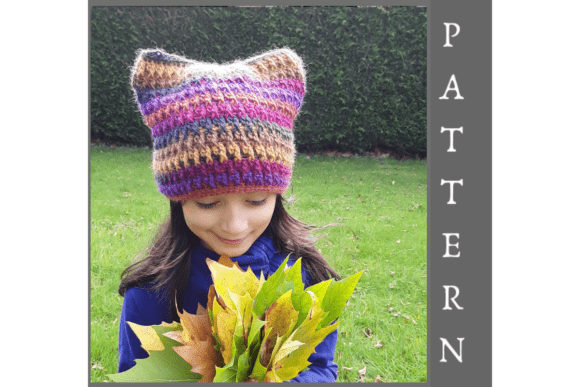 Crochet Cat Ears Beanie Pattern