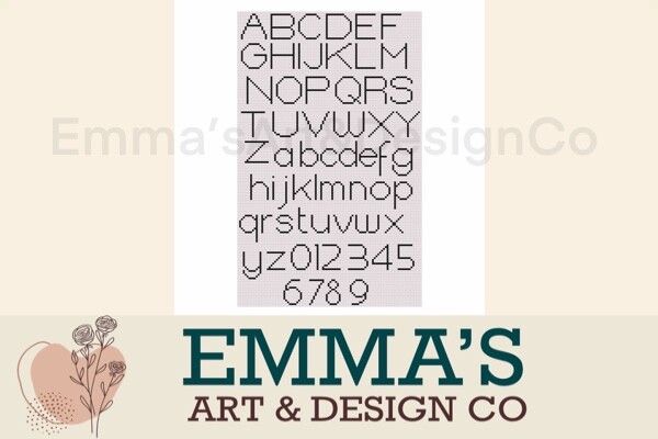 Cross Stitch Alphabet Pattern