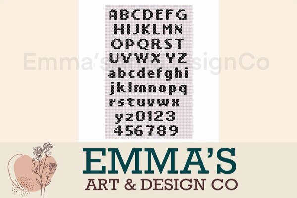 Cross Stitch Alphabet Pattern