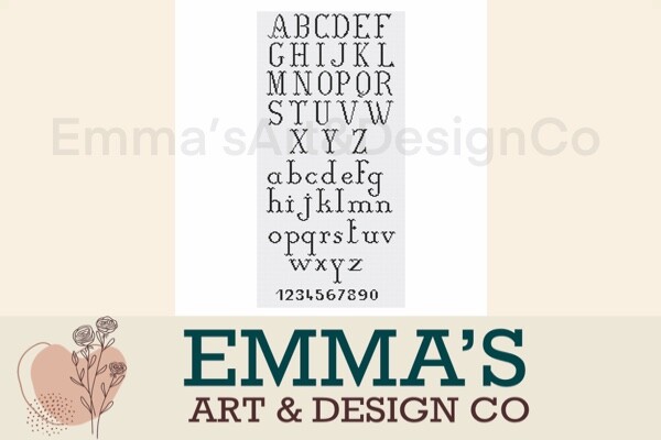 Cross Stitch Alphabet Pattern