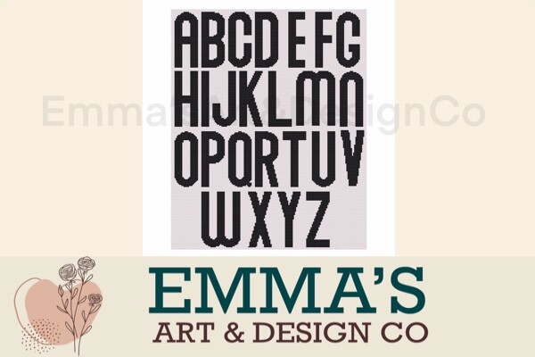 Cross Stitch Alphabet Pattern