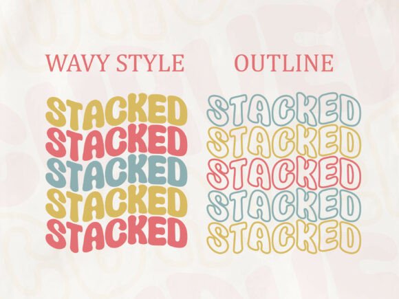 Curved Wavy Font - Preview 1