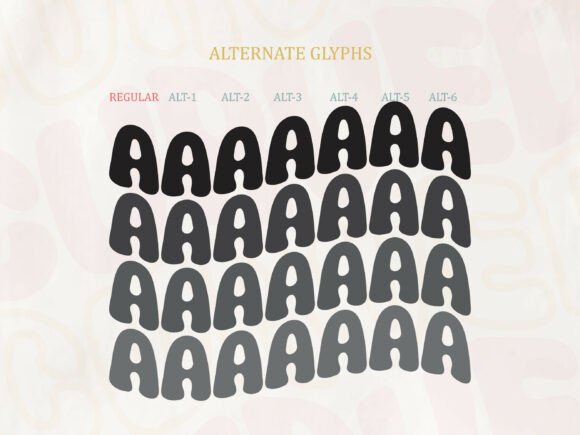 Curved Wavy Font - Preview 2