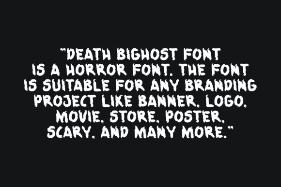 Death Bighost Font - Preview 6