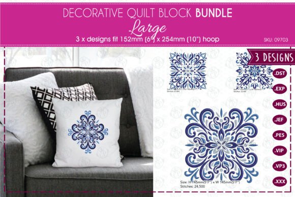 Decorative Quilt Blocks - Large
