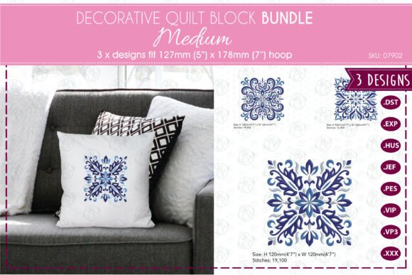 Decorative Quilt Blocks - Medium