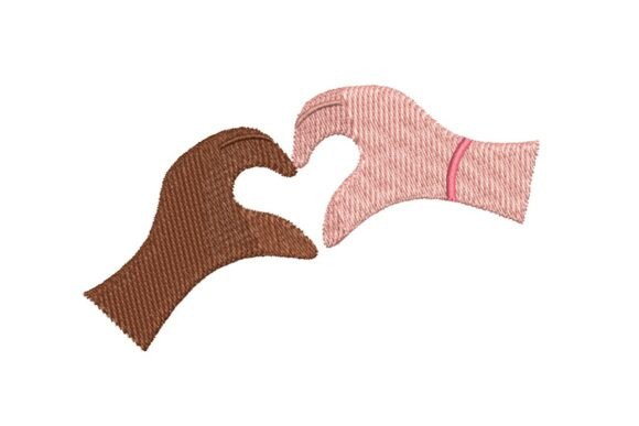Diverse Hands Forming a Heart